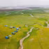 A peaceful scene in the new-style rural area of Thong Nhat Commune during the low-water season at Tri An Reservoir. (Photo: THIEN VUONG)