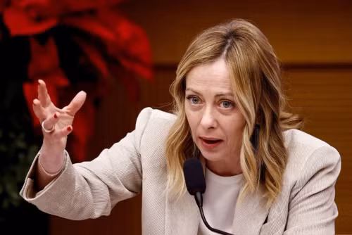 Italy's Prime Minister Giorgia Meloni holds her end-of-year press conference in Rome, Italy, January 4, 2024. (Photo: REUTERS) Italy's Prime Minister Giorgia Meloni holds her end-of-year press conference in Rome, Italy, January 4, 2024. (Photo: REUTERS)