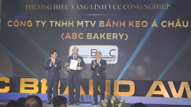 At the award presentation ceremony 