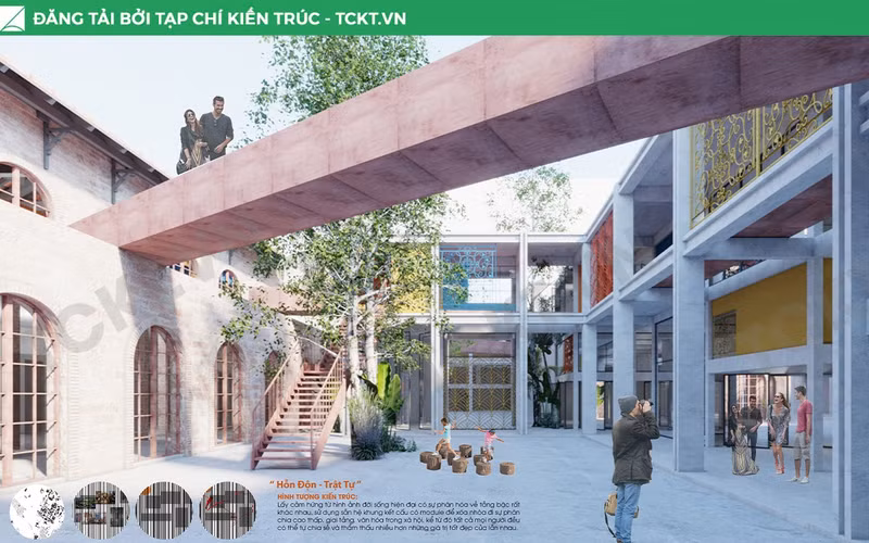 The first prize for semi-professional and amateur individuals went to the design project "Hanoi – Thousand Years of Civilisation". (Photo: GIANG NAM).