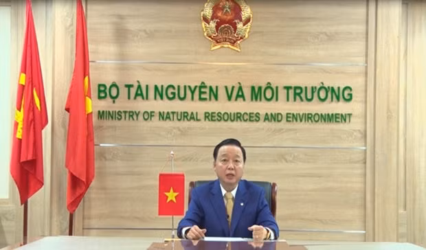 Minister of Natural Resources and Environment Tran Hong Ha. (Photo: VNA)