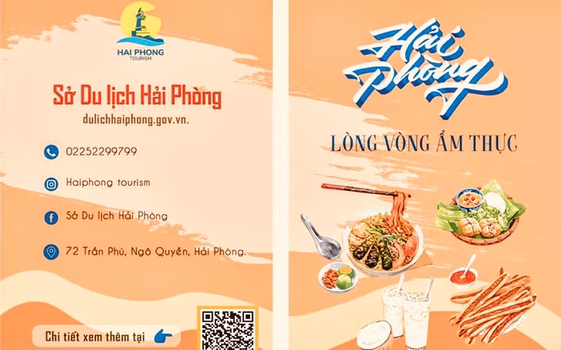Nearly 10,000 copies of a Hai Phong food map are delivered for free to tourists at train and bus stations and public spaces areas in the city.