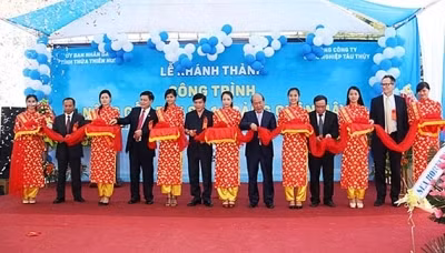 The Chan May Port now can serve large cruise ships.