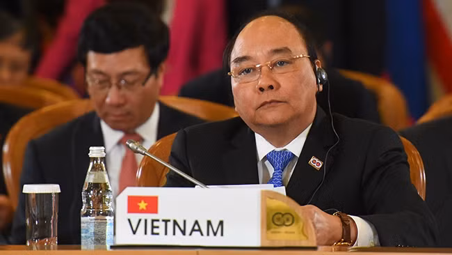 PM Nguyen Xuan Phuc attends the Commemorative Summit marking the 20th anniversary of the ASEAN-Russia dialogue partnership in Sochi, Russia on May 20. (Credit: VGP)