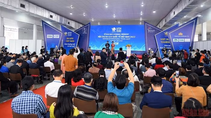 An overview of the opening ceremony for the 2022 VITM