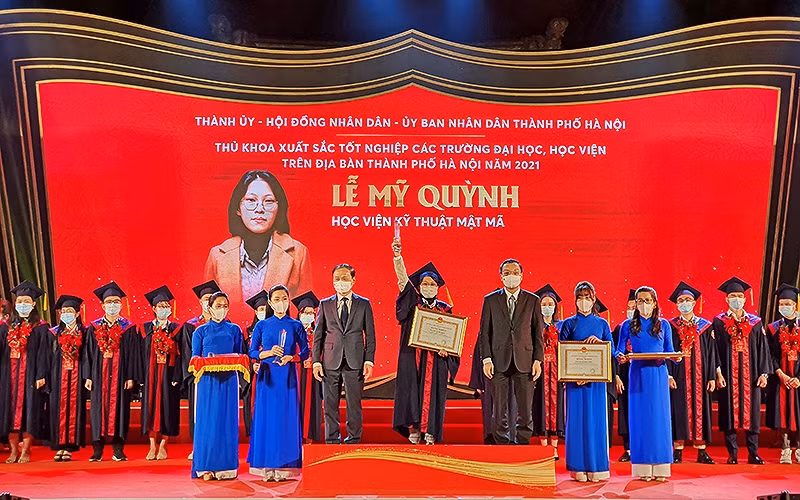 At the ceremony 