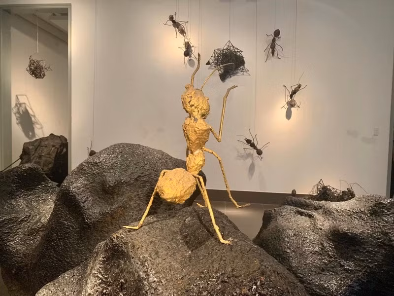 At the exhibition: 