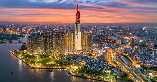 A aerial view of Ho Chi Minh City. (Photo: VNA)