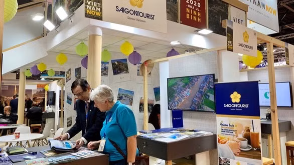 Vietnam's pavilions at the WTM London 2019 (Photo: tuoitre.vn)