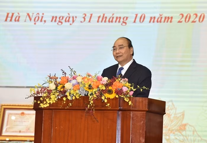 PM Nguyen Xuan Phuc speaks at the congress. (Photo: NDO/Tran Hai)