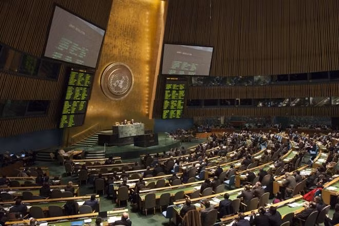 At the 73rd session of the UN General Assembly. (Photo: Reuters)