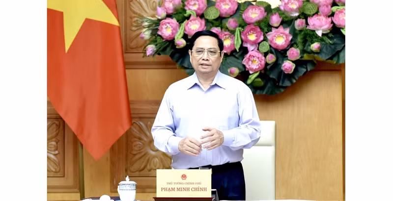 PM Pham Minh Chinh speaks at the conference. (Photo: NDO/Tran Hai)