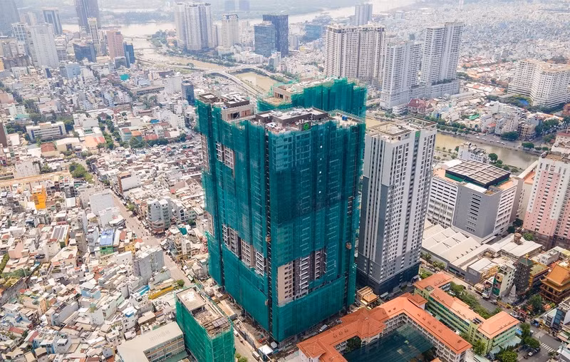 A project under construction in Ho Chi Minh City's central area