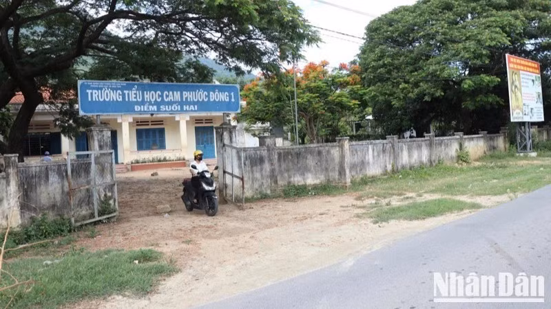 Suoi Hai school site, part of Cam Phuoc Dong 1 Primary School in Ba Ngoi Ward, Khanh Hoa Province, where a model of maintaining learning through the summer and nurturing Raglai pupils with simple acts of care is taking root.