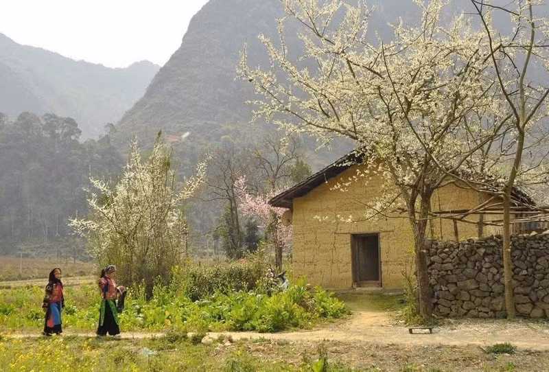 A typical earthen house of an ethnic minority community in Tuyen Quang Province.