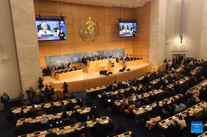 The 79th World Health Assembly is held in Geneva, Switzerland, May 18, 2026. The 79th World Health Assembly (WHA) opened Monday in Geneva, Switzerland, under the theme "Reshaping global health: a shared responsibility." (Xinhua)