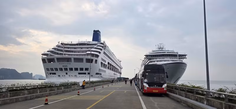 Ha Long International Cruise Port is capable of accommodating some of the world's largest and most advanced cruise ships, providing a gateway to Ha Long Bay. (Photo: QUANG THO)