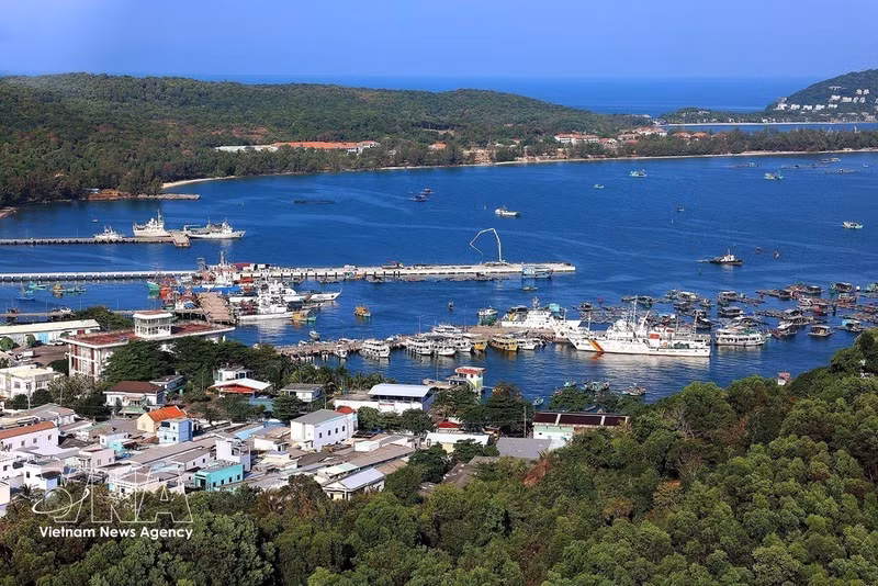 A fishing village on Hon Thom Island, Phu Quoc. (Photo: VNA)