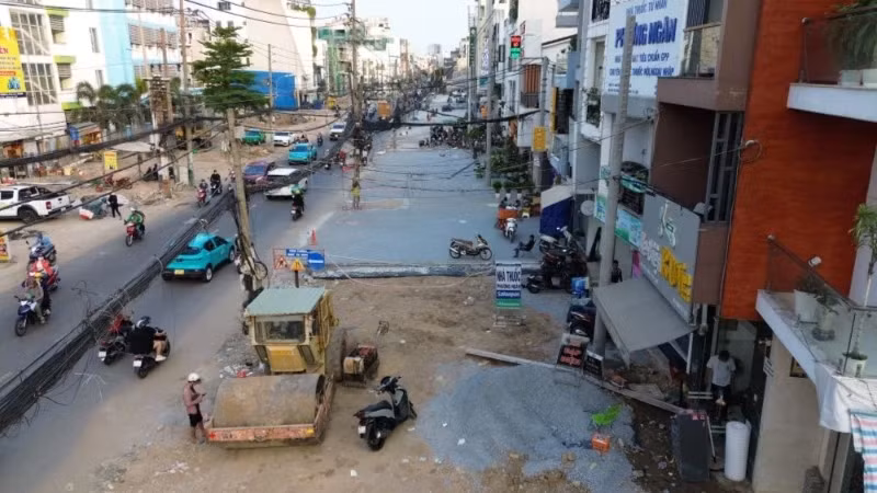 There are three transit-oriented development (TOD) locations on Metro Line 2 Ben Thanh-Tham Luong. (Photo: Quy Hien)