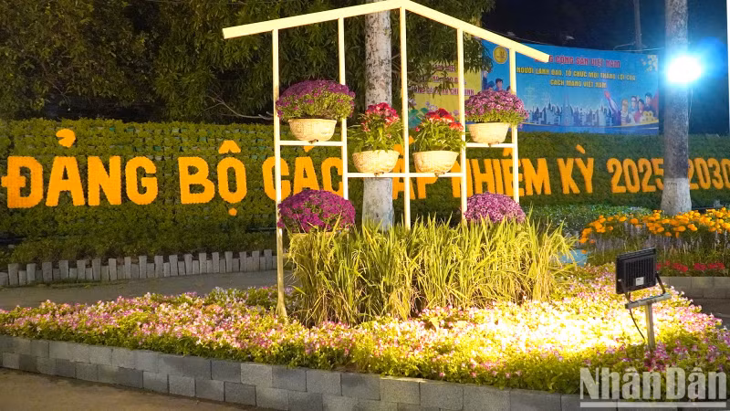 The small scene is located near the People’s Committee of Dong Thap Province. The small scene is located near the People’s Committee of Dong Thap Province.