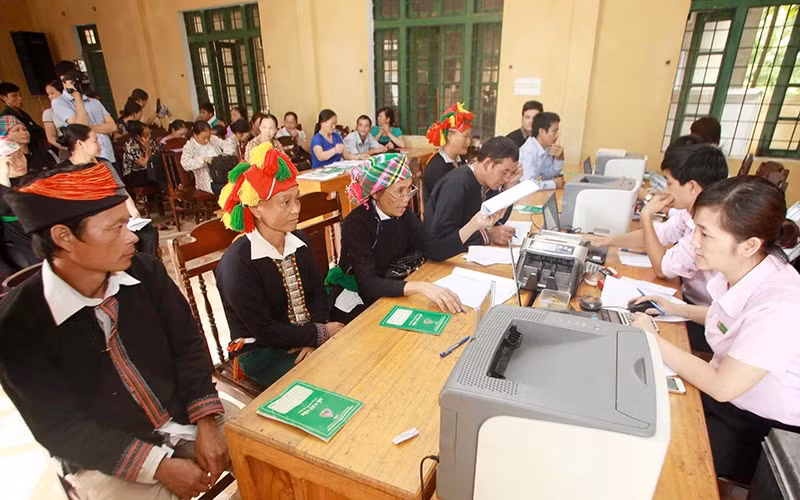 The Vietnam Bank for Social Policies provides loans to policy beneficiaries.