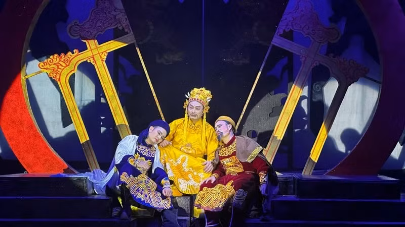 A scene from the play (Photo courtesy of the Organising Committee)