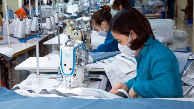 Textile and garment exports are growing strongly.