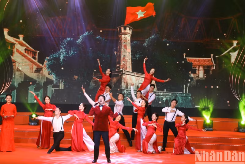 An art performance at the ceremony.