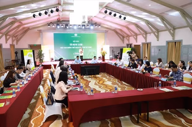 Participants in the workshop on green credit. (Photo: VNA)