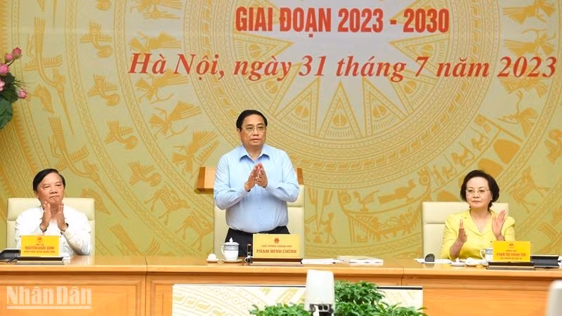 Prime Minister Pham Minh Chinh chairs the event.