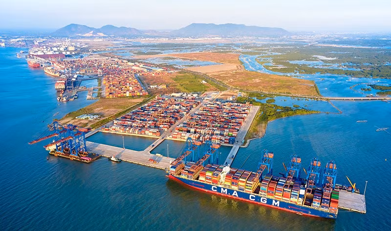 Cai Mep-Thi Vai port cluster. (Photo: Vu Tan)