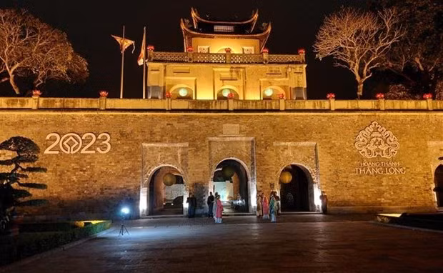The citadel at night (Photo: VNA)