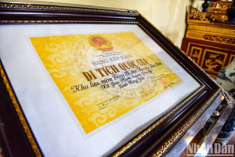 The memorial area dedicated to late Party General Secretary Nguyen Van Linh has been classified as a National Historic Site by the Ministry of Culture, Sports and Tourism in Decision No. 3375/QD-BVHTTDL, dated September 6, 2017. The memorial area dedicated to late Party General Secretary Nguyen Van Linh has been classified as a National Historic Site by the Ministry of Culture, Sports and Tourism in Decision No. 3375/QD-BVHTTDL, dated September 6, 2017.