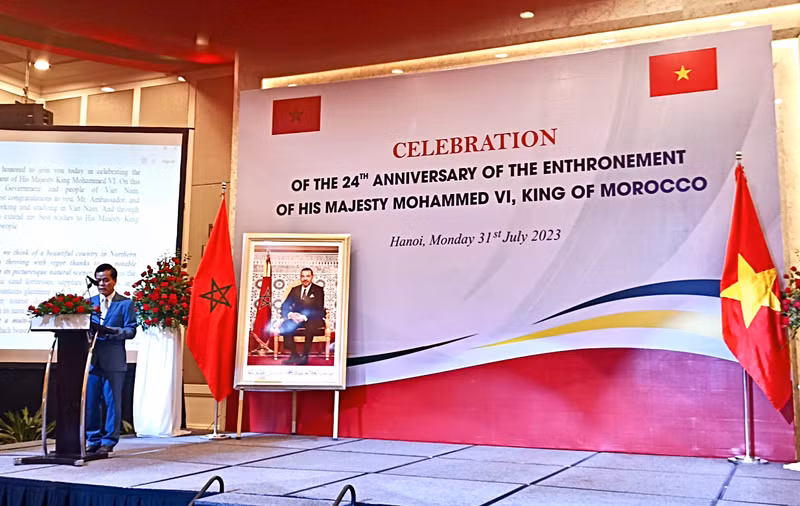 Deputy Foreign Minister Ha Kim Ngoc speaks at the ceremony. Deputy Foreign Minister Ha Kim Ngoc speaks at the ceremony.