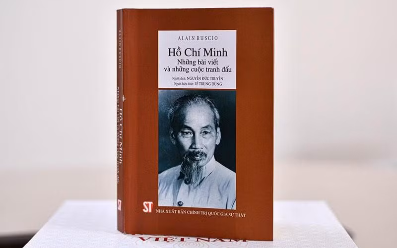 The cover of “Ho Chi Minh: Writings and Fights”. (Photo courtesy of the organisers)