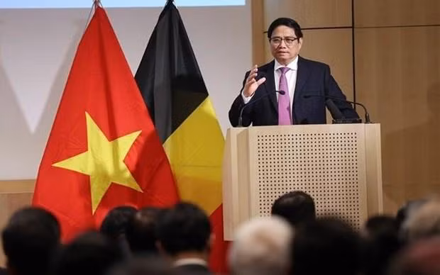 Prime Minister Pham Minh Chinh speaks at the forum (Photo: VNA)