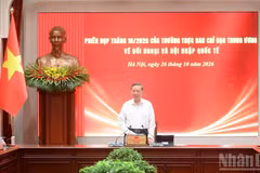 General Secretary of the Communist Party of Viet Nam Central Committee and President To Lam speaks at the meeting (Photo: NDO)