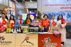 The Vietnamese pavilion at the 23rd China-ASEAN Tourism Expo, held from September 19-21 in Guilin, Guangxi, China. (Photo: TITC)