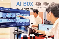 Introducing AI-powered products at the 2025 Viet Nam AI Festival. (Photo: HA LINH)