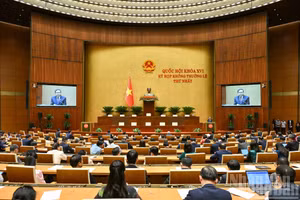 A plenary discussion of the 16th National Assembly's first extraordinary session (Photo: NDO)