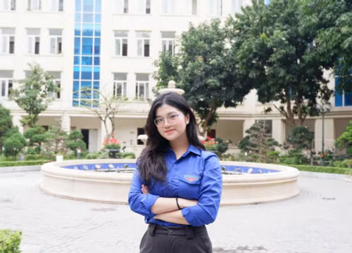Do Thi Ngoc Minh, a student at the Faculty of Party Building, under the Academy of Journalism and Communication in Ha Noi. (Photo courtesy of the interviewee)