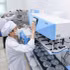 A quality control technician at Traphaco Joint Stock Company operates the medicine quality inspection and monitoring system.