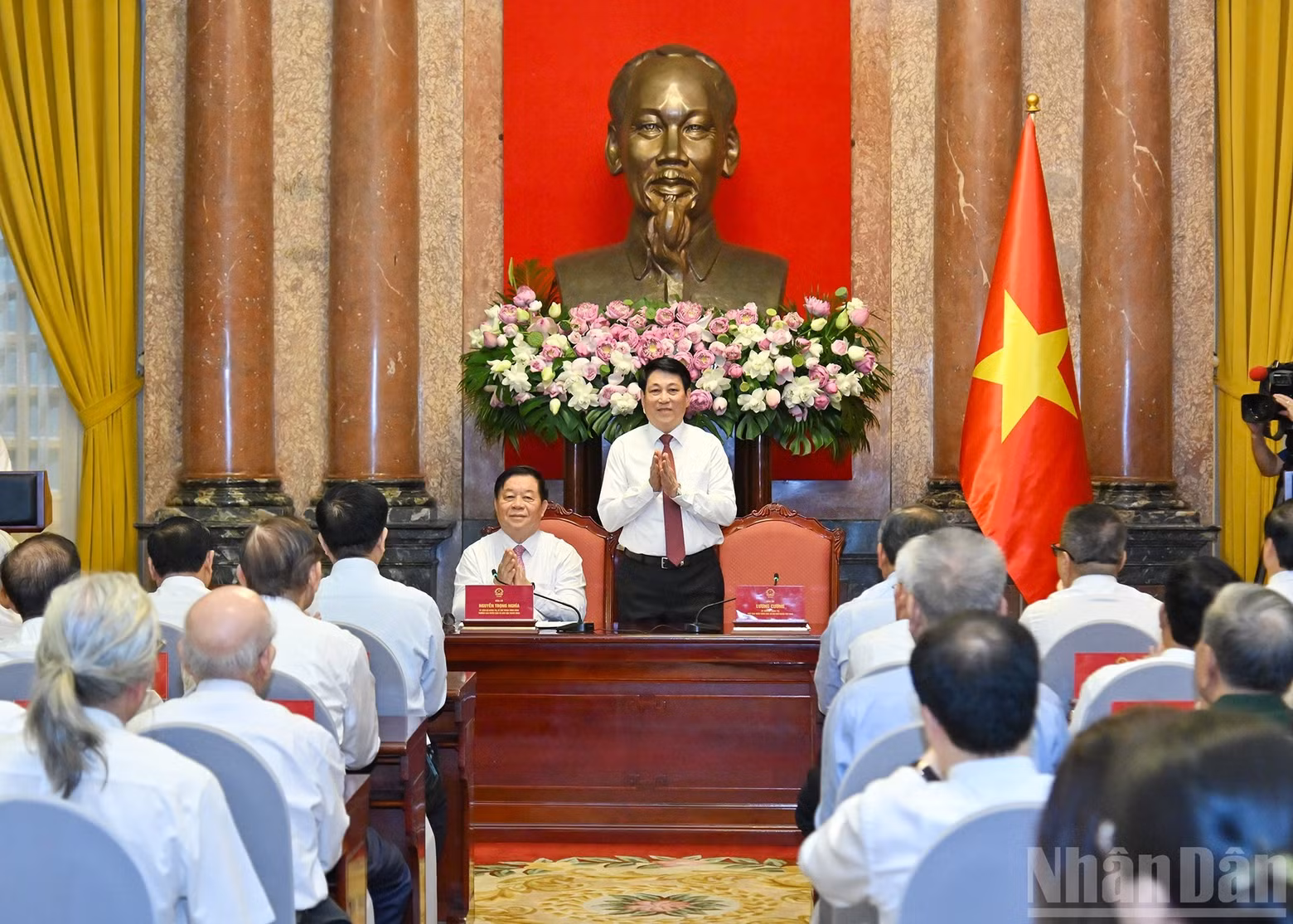 President Luong Cuong and Head of the PCC Commission for Communication, Education and Mass Mobilisation Nguyen Trong Nghia co-chaired the meeting.