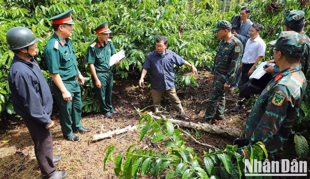 Functional forces coordinated with local authorities and residents to survey sites on local farmland suspected of containing martyrs’ remains..
