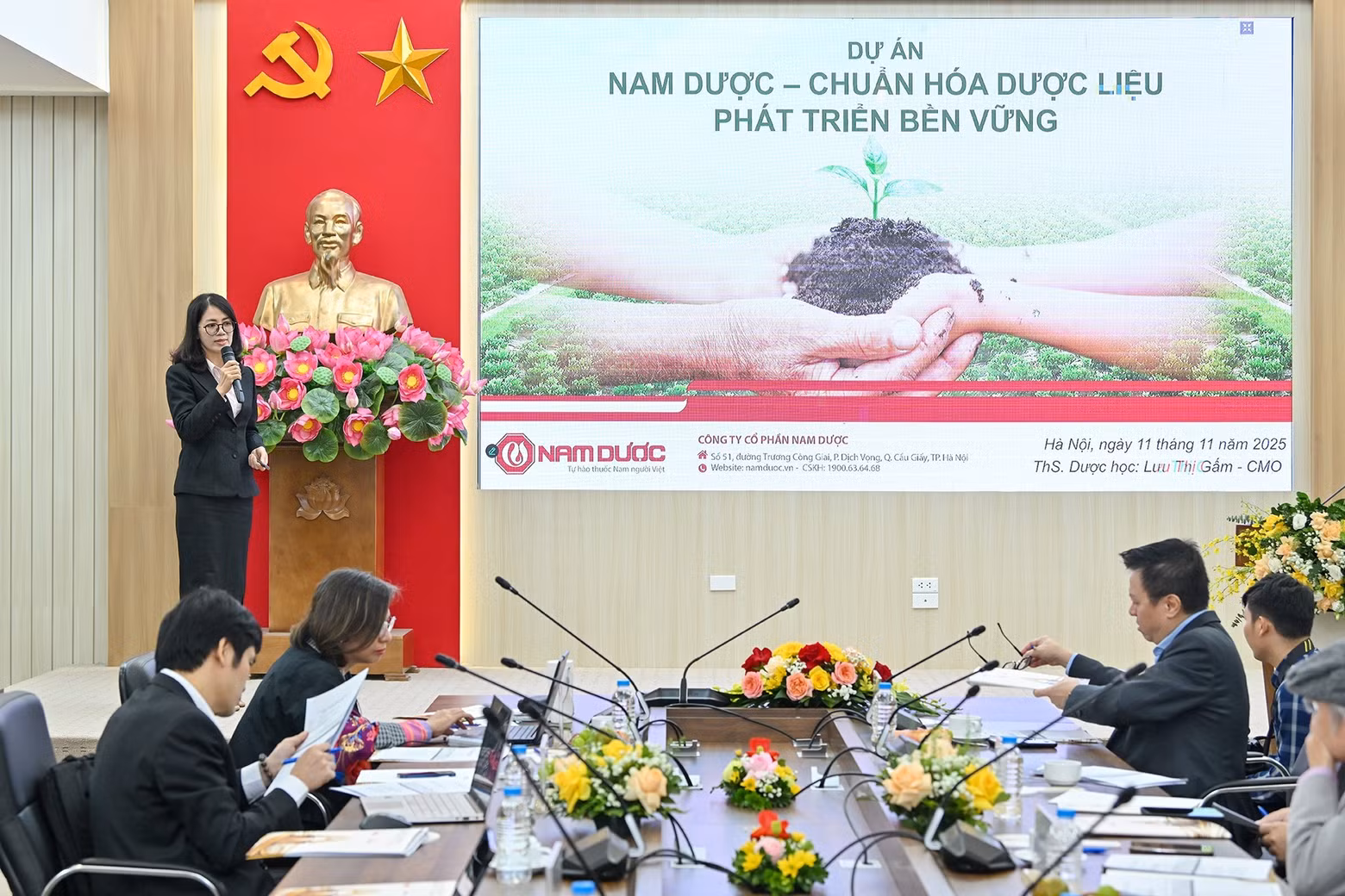 The project on standardising sustainable medicinal-plant development.