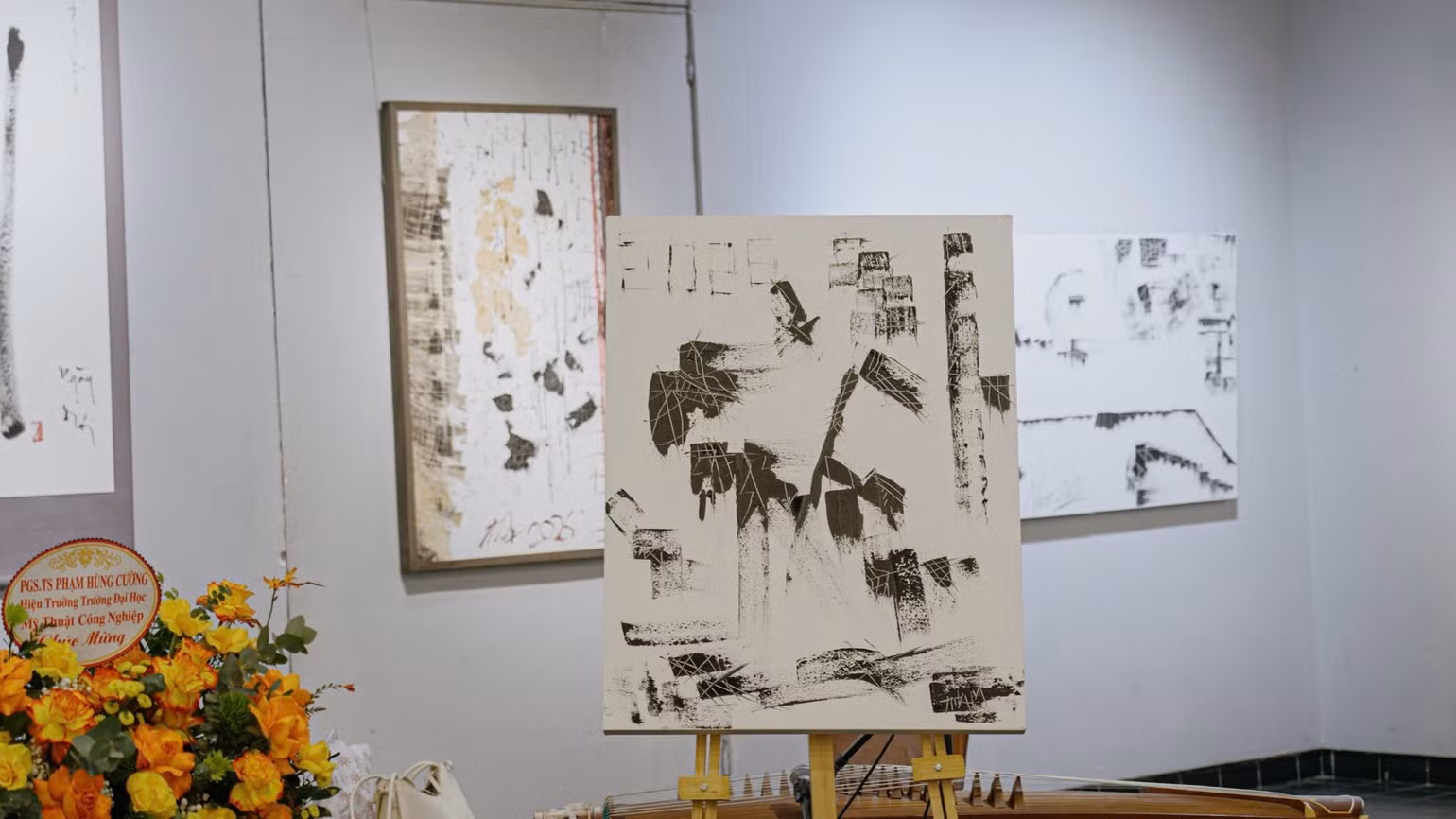 Some works on display at the exhibition.