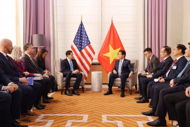 The meeting between President Luong Cuong and US Secretary of State Marco Rubio in New York on September 24, 2025. (Photo: VNA)