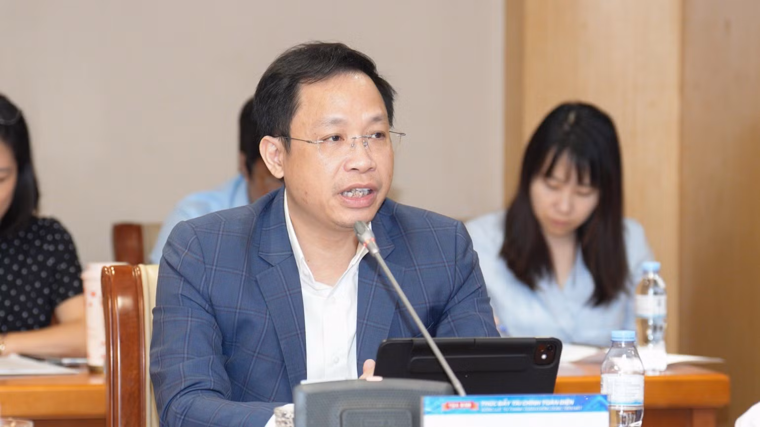 Nguyen Phi Lan, Director of the Forecasting and Statistics Department at the State Bank of Viet Nam. (Photo: VIET PHONG)