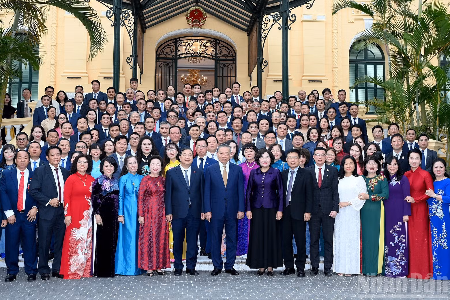 Top leader To Lam and oustanding entrepreneurs (Photo: NDO)