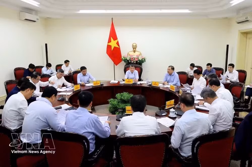 The May 4 meeting aims to review progress, address bottlenecks and accelerate the implementation of Phase 1 of Long Thanh International Airport. (Photo: VNA)